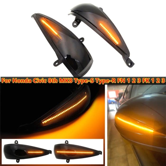 1 paar Für Honda Civic 2006-2011 Auto Dynamische LED Blinker Licht Rückspiegel Blink Wasser Blinker, For Honda Civic 2006-2011 – Bild 5