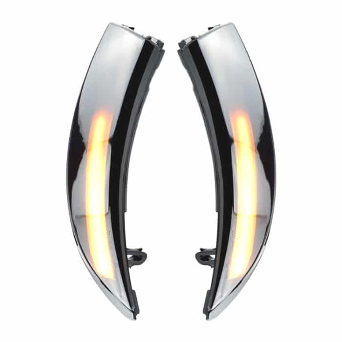 1 paar Für Ford Fiesta 2008-2017 Auto Dynamische LED Blinker Licht Rückspiegel Blink Wasser Blinker, For Ford Fiesta 2008-2017 (Transparent Black) – Bild 2