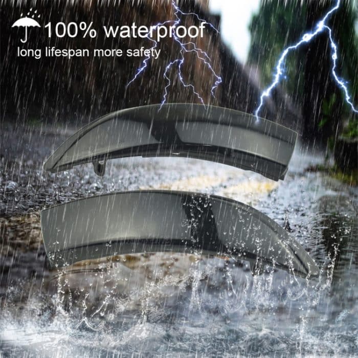 1 paar Für Ford Fiesta 2008-2017 Auto Dynamische LED Blinker Licht Rückspiegel Blink Wasser Blinker, For Ford Fiesta 2008-2017 (Transparent Black) – Bild 6