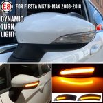 1 paar Für Ford Fiesta 2008-2017 Auto Dynamische LED Blinker Licht Rückspiegel Blink Wasser Blinker, For Ford Fiesta 2008-2017 (Transparent Black) – Bild 7
