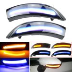 1 Paar für Ford Fiesta 2008-2017 Auto Dynamische LED Blinker Licht Rückspiegel Flasher Wasser Blinker