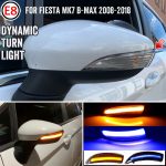 1 Paar für Ford Fiesta 2008-2017 Auto Dynamische LED Blinker Licht Rückspiegel Flasher Wasser Blinker – Bild 7