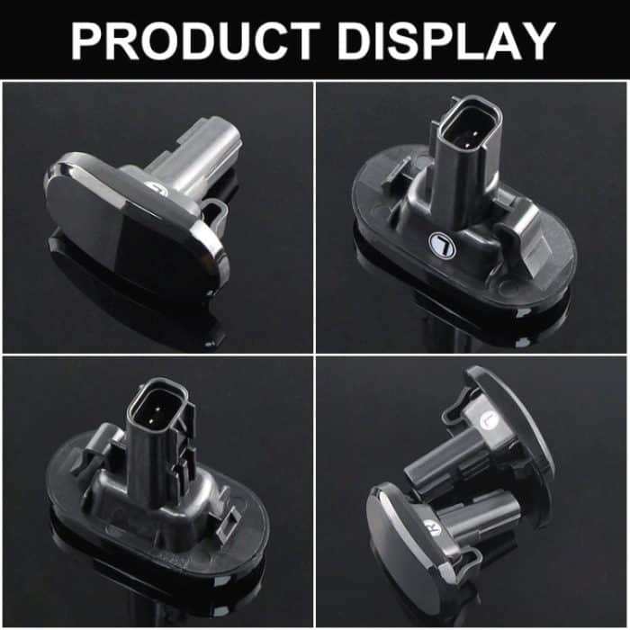 2 Stück für Suzuki Jimny JB64W 2018/07- Auto-dynamisches LED-Fender-Seitenlicht, For Suzuki Jimny JB64W 2018/07- (Transparent), For Suzuki Jimny JB64W 2018/07- (Transparent Black) – Bild 2