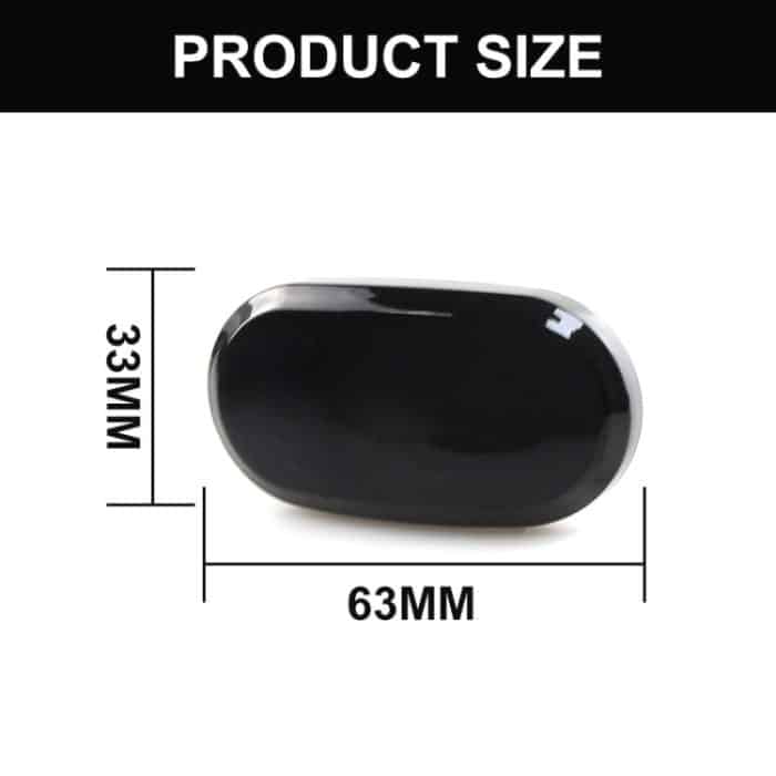 2 Stück für Suzuki Jimny JB64W 2018/07- Auto-dynamisches LED-Fender-Seitenlicht, For Suzuki Jimny JB64W 2018/07- (Transparent), For Suzuki Jimny JB64W 2018/07- (Transparent Black) – Bild 3