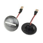 2 Stück für Land Rover Range Rover L322 2002–2012, dynamisches LED-Fender-Seitenlicht, For Land Rover Range Rover L322 2002-2012, For Land Rover Range Rover L322 2002-2012 (Transparent Black) – Bild 6