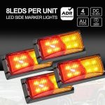 4pcs MK-049 LKW 8LEDs zweifarbige Seitenmarkierungsleuchte – Bild 5