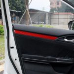 Auto-Carbon-Faser-Tür-Dekorleiste für Honda Civic der zehnten Generation 2016–2019, Links- und Rechtsantrieb universal, Door Decorative Strip – Bild 5