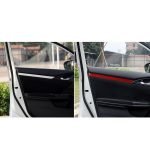 Auto-Carbon-Faser-Tür-Dekorleiste für Honda Civic der zehnten Generation 2016–2019, Links- und Rechtsantrieb universal, Door Decorative Strip – Bild 6