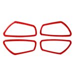 Auto-Carbonfaser-Innentür-Handgelenkrahmen-dekorativer Aufkleber für Honda Zehnte Generation Civic 2016–2019, linker und rechter Antrieb universal, Inside Door Wrist Frame