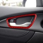 Auto-Carbonfaser-Innentür-Handgelenkrahmen-dekorativer Aufkleber für Honda Zehnte Generation Civic 2016–2019, linker und rechter Antrieb universal, Inside Door Wrist Frame – Bild 5