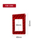 Auto-Carbonfaser-Doppelblitzlicht-dekorativer Aufkleber für Honda Zehnte Generation Civic 2016–2019, Rechtsantrieb, Double Flash Light  Right Drive – Bild 2