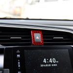 Auto-Carbonfaser-Doppelblitzlicht-dekorativer Aufkleber für Honda Zehnte Generation Civic 2016–2019, linker Antrieb, Double Flash Light Left Drive – Bild 5