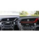 Auto-Kohlefaser unter dem zentralen Steuerluftauslass, dekorativer Aufkleber für Honda Civic der zehnten Generation 2016–2019, Rechtsantrieb, Below the Central Control Air Outlet Right Drive – Bild 6