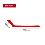 Auto-Carbonfaser unterhalb des zentralen Steuerluftauslasses, dekorativer Aufkleber für Honda Civic der zehnten Generation 2016–2019, Linksantrieb, Below the Central Control Air Outlet Left Drive – Bild 2
