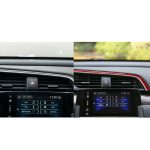 Auto-Kohlefaser über dem zentralen Steuerluftauslass, dekorativer Aufkleber für Honda Civic der zehnten Generation 2016–2019, Linksantrieb, Above the Central Control Air Outlet Left Drive – Bild 6