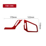 Dekorativer Aufkleber für den linken und rechten Luftauslass aus Kohlefaser für das Auto, für Honda Civic der zehnten Generation 2016–2019, linker Antrieb, Air Outlet Left Drive – Bild 2