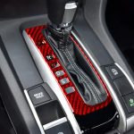 Auto-Kohlefaser-Schaltknopfrahmen, dekorativer Aufkleber für Honda Civic der zehnten Generation 2016–2019, linker Antrieb, Gear Button Left Drive – Bild 5