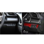 Auto-Carbon-Faser-Scheinwerfer-Schalttafel-dekorativer Aufkleber für Honda Zehnte Generation Civic 2016–2019, Rechtsantrieb, Headlight Switch Right Drive – Bild 6