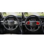 Auto-Carbonfaser-Lenkradknopf, niedrige Konfiguration, dekorativer Aufkleber für Honda Civic der zehnten Generation 2016–2019, Links- und Rechtsantrieb, universell, Steering Wheel Button Low Configuration – Bild 6
