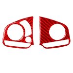Auto-Carbonfaser-Lenkradknopf, hohe Konfiguration, dekorativer Aufkleber für Honda Civic der zehnten Generation 2016–2019, Links- und Rechtsantrieb, universell, Steering Wheel Button High Configuration