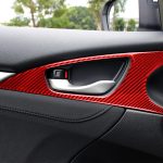 Auto-Carbon-Faser-Türgriff-Tür-Handgelenk-Panel-dekorativer Aufkleber für Honda Zehnte Generation Civic 2016–2019, linker und rechter Antrieb Universal, Door Handle Door Wrist Panel – Bild 5