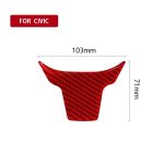 Auto-Carbon-Faser-Lenkrad-dekorativer Aufkleber für Honda Zehnte Generation Civic 2016–2019, Links- und Rechtsantrieb Universal, Steering Wheel – Bild 2