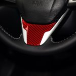 Auto-Carbon-Faser-Lenkrad-dekorativer Aufkleber für Honda Zehnte Generation Civic 2016–2019, Links- und Rechtsantrieb Universal, Steering Wheel – Bild 5