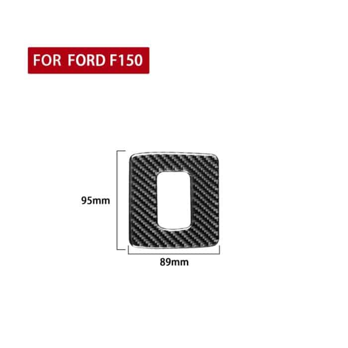 Auto Kohlefaser-Drosselklappenbremse Passen Sie den dekorativen Aufkleber für Ford F150 2017-2020, linke und rechte Antrieb universell an – Bild 2