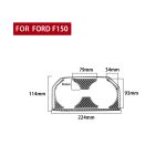 Auto Kohlenstofffaser Hinterer Wasser Tasse Halter Rahmen Dekorativer Aufkleber für Ford F150 2017-2020, links und rechts Antrieb Universal – Bild 2