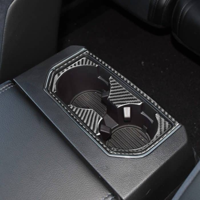 Auto Kohlenstofffaser Hinterer Wasser Tasse Halter Rahmen Dekorativer Aufkleber für Ford F150 2017-2020, links und rechts Antrieb Universal – Bild 5