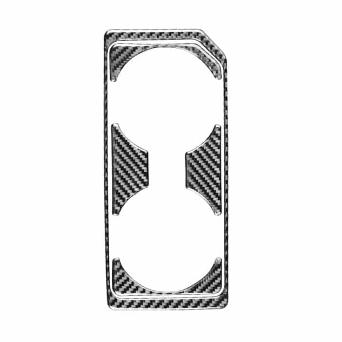 Auto Kohlefaser Frontwasser-Becherhalter-Rahmen dekorativer Aufkleber für Ford F150 2017-2020, linke Fahrt – Bild 1