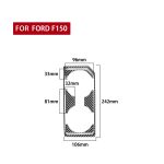 Auto Kohlefaser Frontwasser-Becherhalter-Rahmen dekorativer Aufkleber für Ford F150 2017-2020, linke Fahrt – Bild 2