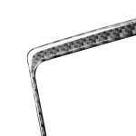 Auto Kohlefaser Frontwasser-Becherhalter-Rahmen dekorativer Aufkleber für Ford F150 2017-2020, linke Fahrt – Bild 3