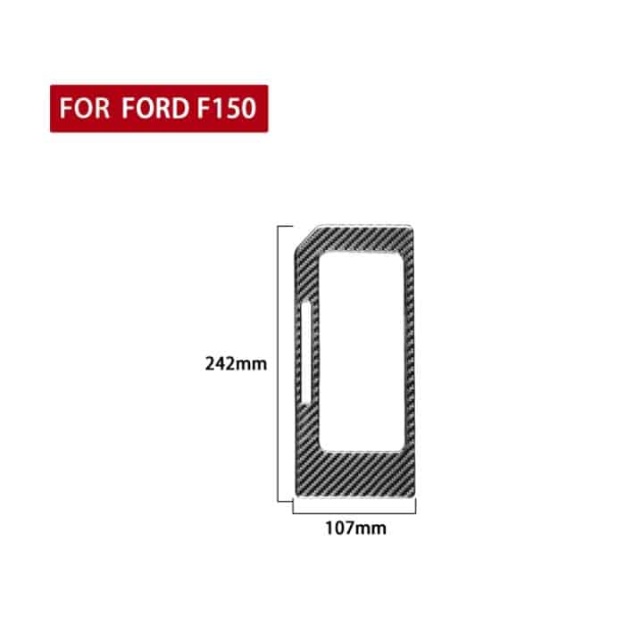 Auto Kohlenstofffasergetriebe B Dekoratives Aufkleber für Ford F150 2017-2020, linke Fahrt – Bild 2