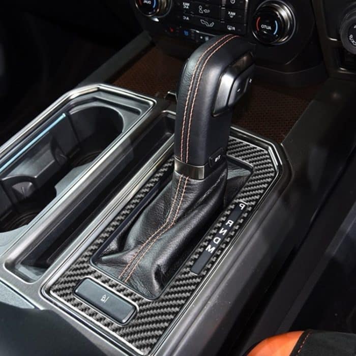 Auto Kohlefasergetriebe ein dekorativer Aufkleber für Ford F150 2017-2020, rechts fahren – Bild 5