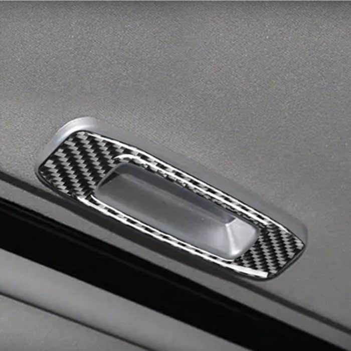 Auto Carbon Fiber Oberlichtgriff dekorative Aufkleber für Mitsubishi Lancer EVO (DE / ES) 2008-2015, Links- und Rechtsantrieb Universal – Bild 5