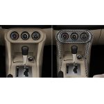 7 PCS Car Carbon Fiber Klimaanlage Multimedia Dekorativer Aufkleber für Mitsubishi Lancer EVO 2008-2015, Links- und Rechtsantrieb Universal – Bild 6