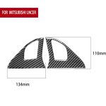 2 PCS Car Carbon Fiber Linke und rechte Lautsprecher Dekorativer Aufkleber für Mitsubishi Lancer EVO (nur GTS) 2008-2015, Links- und Rechtsantrieb Universal – Bild 2