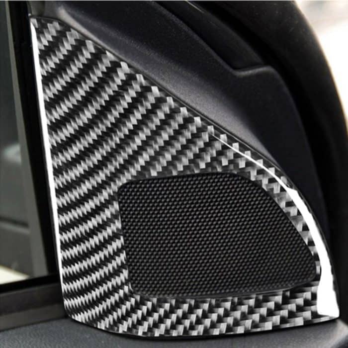2 PCS Car Carbon Fiber Linke und rechte Lautsprecher Dekorativer Aufkleber für Mitsubishi Lancer EVO (nur GTS) 2008-2015, Links- und Rechtsantrieb Universal – Bild 5