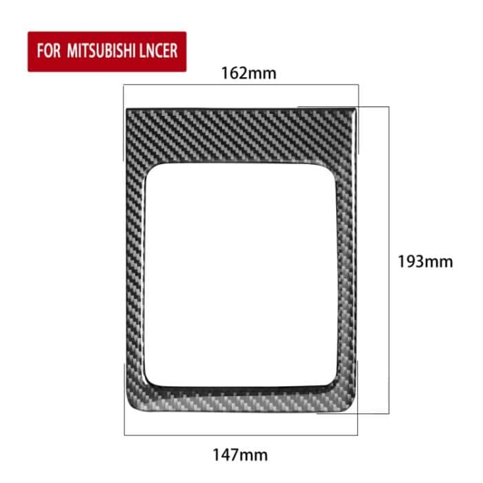 Auto Carbon Faser Schaltgetriebe Dekorativer Aufkleber für Mitsubishi Lancer EVO (nur GT / GTS) 2010-2015, Links- und Rechtsantrieb Universal – Bild 2