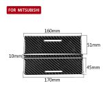 3 PCS Car Carbon Fiber Aufbewahrungsbox Dekorativer Aufkleber für Mitsubishi Lancer EVO (nur GT / GTS) 2010-2015, Links- und Rechtsantrieb Universal – Bild 2