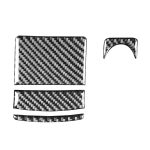 4 PCS Car Carbon Faser Aschenbecher + Steckdose Dekorativer Aufkleber für Mitsubishi Lancer EVO (nur GTS) 2008-2015, Links- und Rechtsantrieb Universal