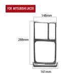 Auto Carbon Faser Schaltgetriebe Dekorativer Aufkleber für Mitsubishi Lancer EVO (nur GTS) 2008-2015, Links- und Rechtsantrieb Universal – Bild 2