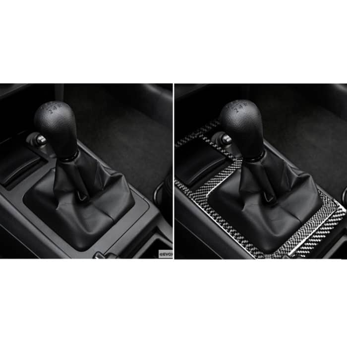 Auto Carbon Faser Schaltgetriebe Dekorativer Aufkleber für Mitsubishi Lancer EVO (nur GTS) 2008-2015, Links- und Rechtsantrieb Universal – Bild 6