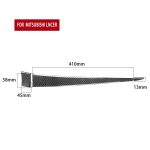Auto Carbon Faser Beifahrerseite Handschuhfach Dekorativer Aufkleber für Mitsubishi Lancer EVO 2008-2015, Rechtslenker – Bild 2