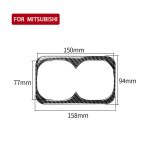 Auto Carbon Fiber Heckarmlehne Getränkehalter Dekorativer Aufkleber für Mitsubishi Lancer EVO 2008-2015, Links- und Rechtsantrieb Universal – Bild 2