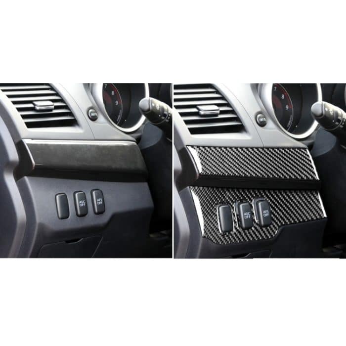3 PCS Car Carbon Fiber Driver Light + Dashboard Dekorativer Aufkleber für Mitsubishi Lancer EVO 2008-2015, Linkslenker – Bild 6