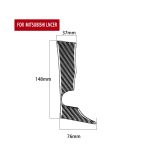 Auto Carbon Faser INFO Button Dekorativer Aufkleber für Mitsubishi Lancer EVO 2008-2015, Linkslenker – Bild 2