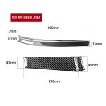 4 PCS Car Carbon Fiber Dashboard Panel Dekorativer Aufkleber für Mitsubishi Lancer EVO 2008-2015, Linkslenker – Bild 2