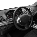 4 PCS Car Carbon Fiber Dashboard Panel Dekorativer Aufkleber für Mitsubishi Lancer EVO 2008-2015, Linkslenker – Bild 5